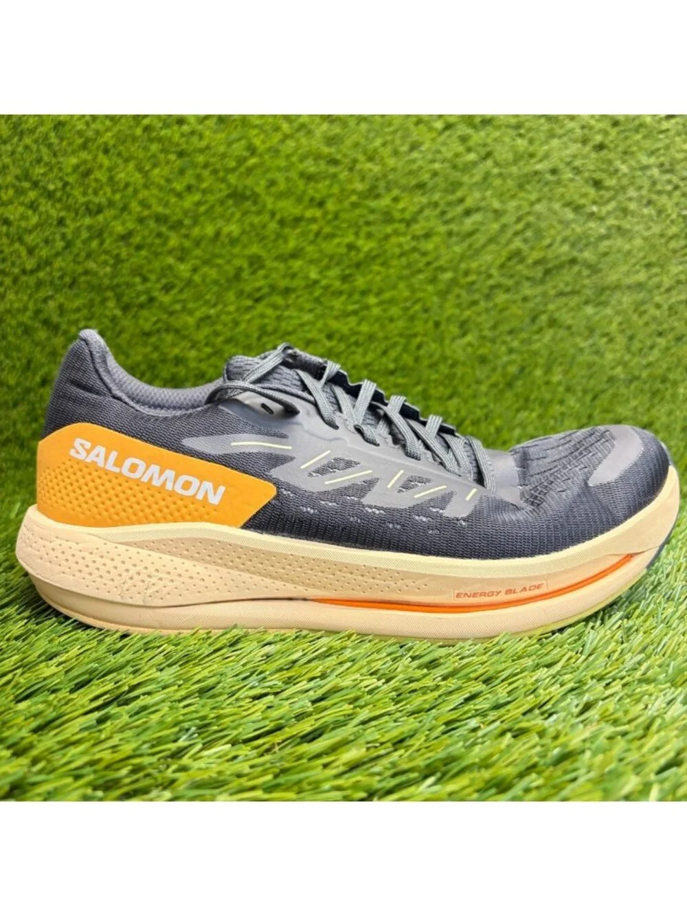 Salomon Spectur Womens Size 8 Blue Gray Athletic Running Walking Shoes Sneakers